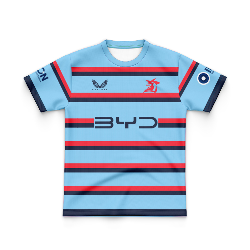 Kid's NRL Sydney Roosters 2025 Blue Training Jersey