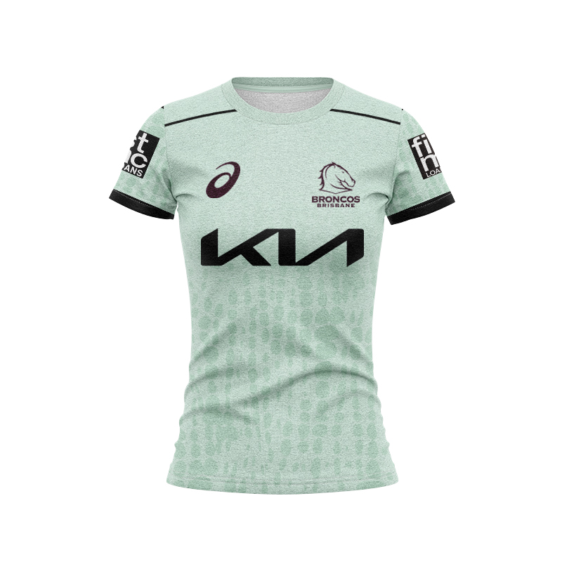 Women's NRL Brisbane Broncos 2025 Mint Training Jersey