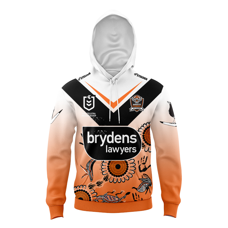 Kid's NRL Wests Tigers 2024 Indigenous Hoodie