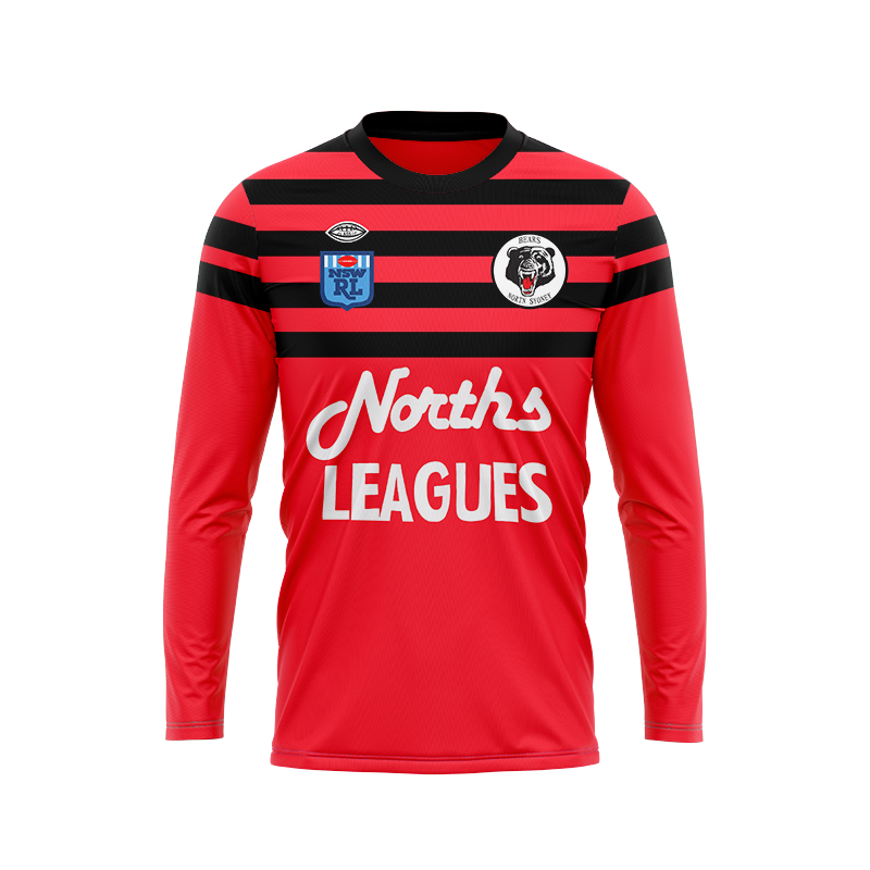North Sydney Bears 1991 Long Sleeve Retro Jersey