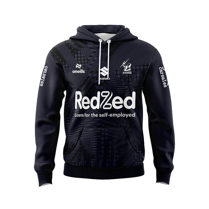 NRL Melbourne Storm 2024 Black Training Hoodie