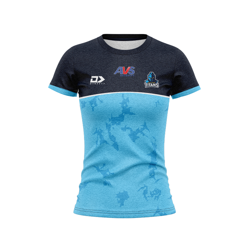 Women's NRL Gold Coast Titans 2025 Cyan Training Jersey
