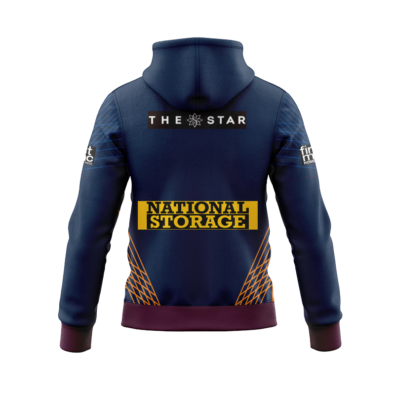 NRL Brisbane Broncos 2025 Captains Run Zipper Hoodie