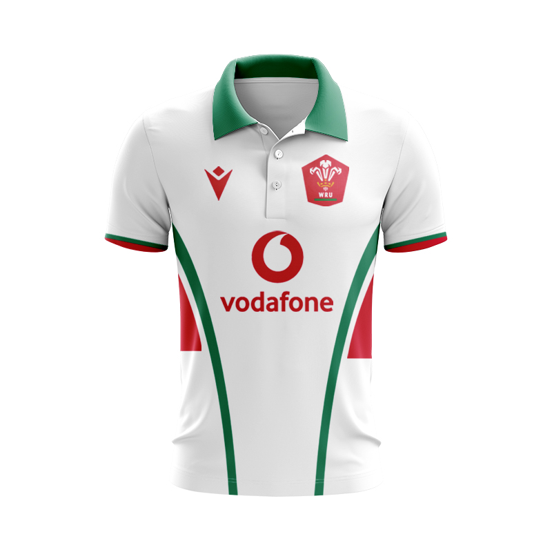 Wales Rugby 2024 Away Polo Shirt