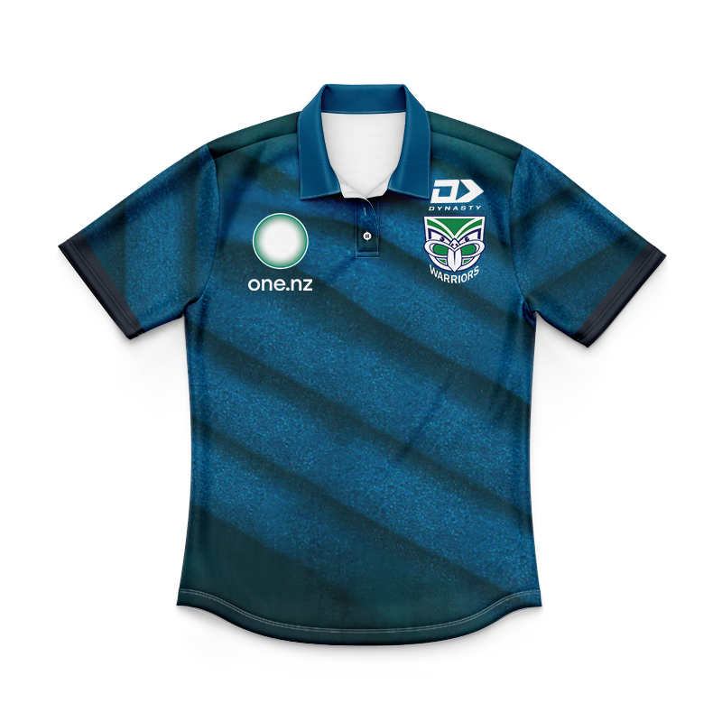 Kid's NRL New Zealand Warriors 2025 C Training Polo Shirt