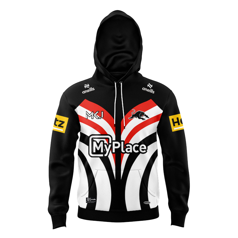 Kid's NRL Penrith Panthers 2025 Warm Up Hoodie