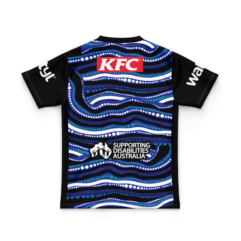 Kid's NRL Canterbury-Bankstown Bulldogs 2025 Indigenous Training Jersey