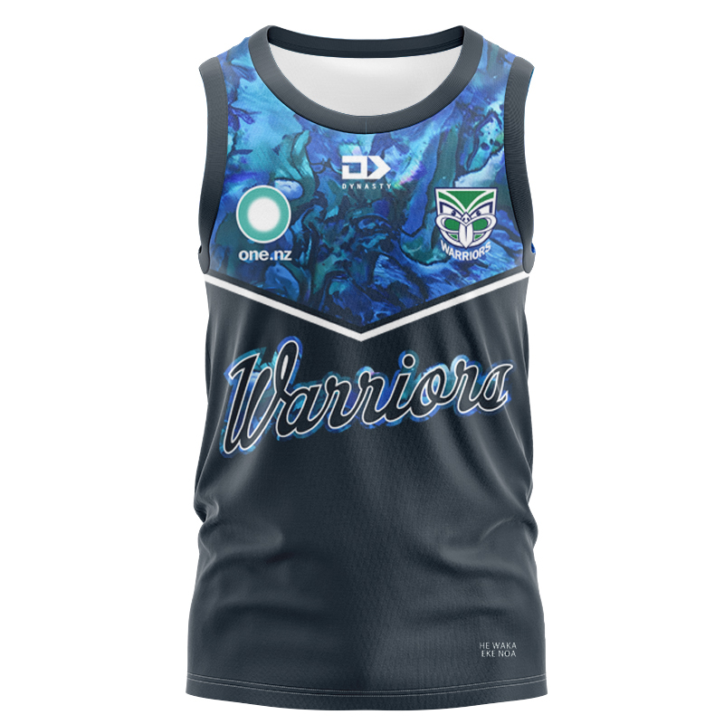 NRL New Zealand Warriors 2025 Captains Run Singlet