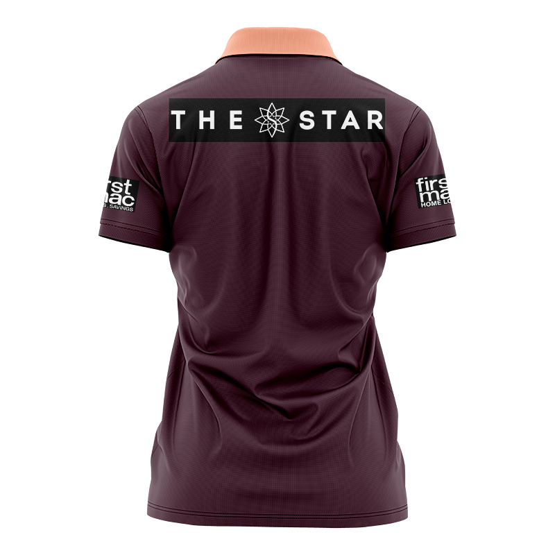Women's NRL Brisbane Broncos 2024 Sunstone Training Polo Shirt