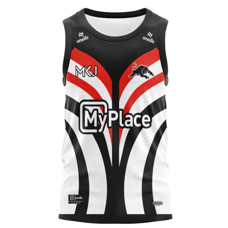 NRL Penrith Panthers 2025 Warm Up Singlet