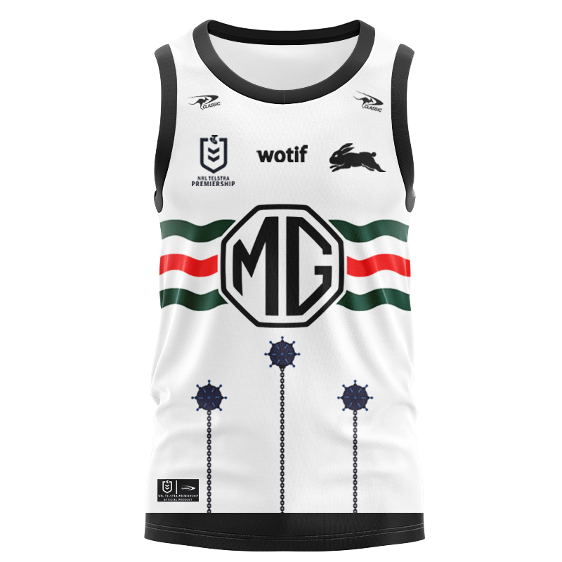 NRL South Sydney Rabbitohs 2025 ANZAC Singlet