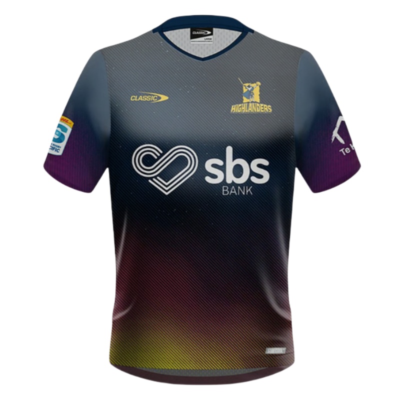 Otago Highlanders Super Rugby 2025 Training Jersey