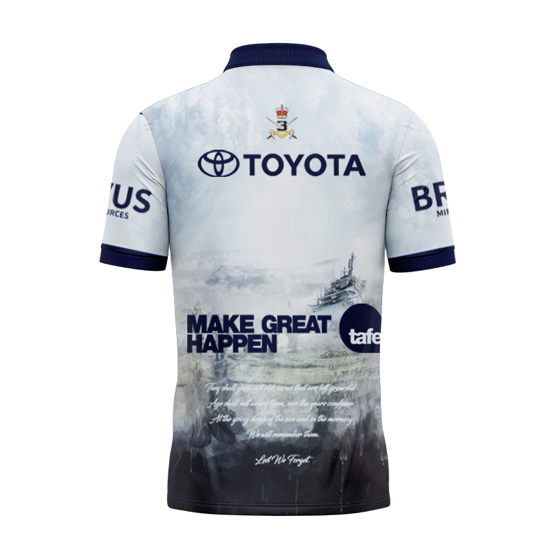 NRL North Queensland Cowboys 2025 ANZAC Polo Shirt