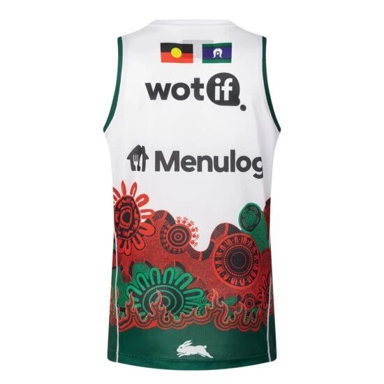 NRL South Sydney Rabbitohs 2025 Indigenous Training Singlet
