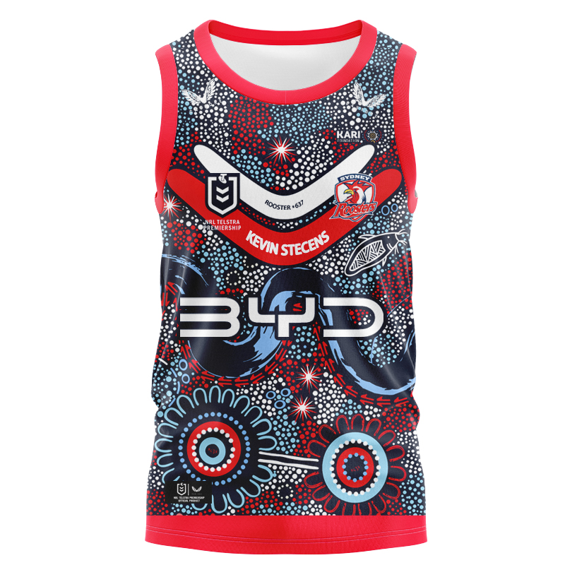 NRL Sydney Roosters 2025 Indigenous Singlet