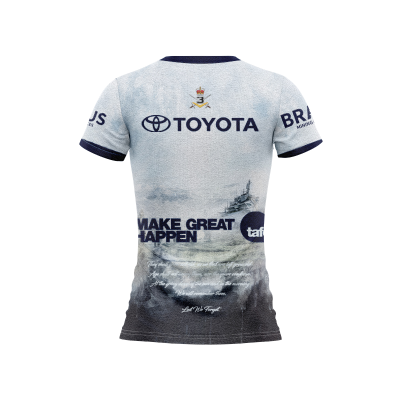 Women's NRL North Queensland Cowboys 2025 ANZAC Round Jersey