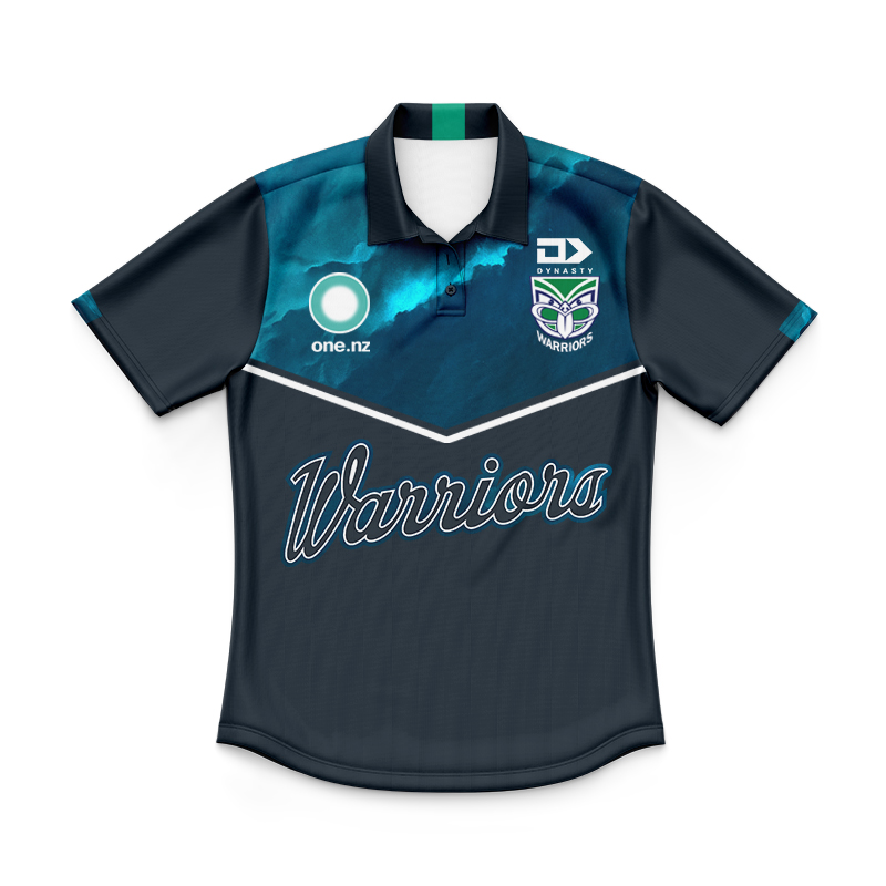 Kid's NRL New Zealand Warriors 2025 Captains Run NRLW Polo Shirt