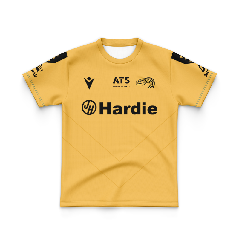 Kid's NRL Parramatta Eels 2025 Yellow Training Jersey