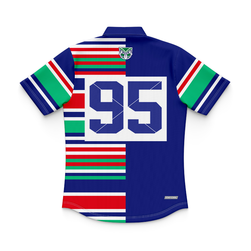 Kid's NRL New Zealand Warriors 2024 Heritage Polo Shirt