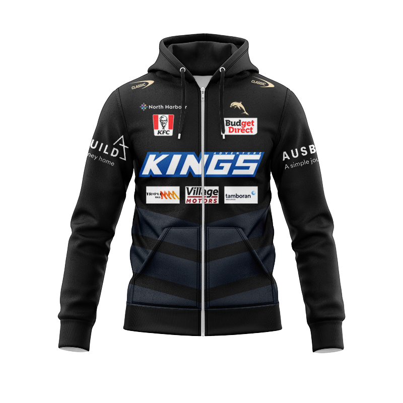 NRL Dolphins 2025 C Zipper Hoodie