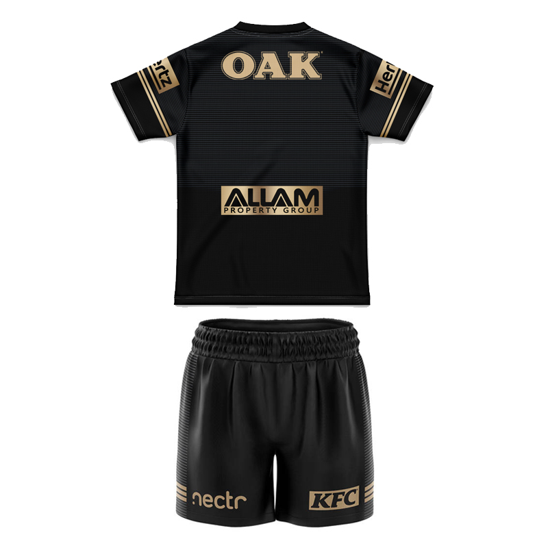Kid's NRL Penrith Panthers 2025 Alternate Jersey+Shorts