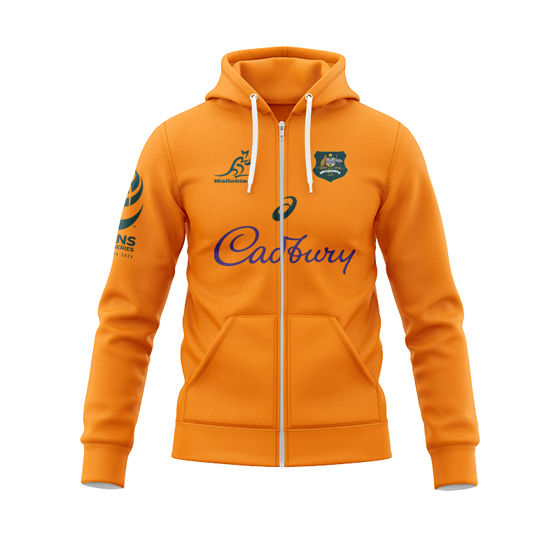 Australian Wallabies 2025 Home Jersey Zipper Hoodie