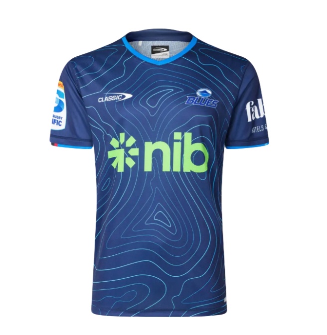 Auckland Blues Super Rugby 2025 Blue Training Jersey
