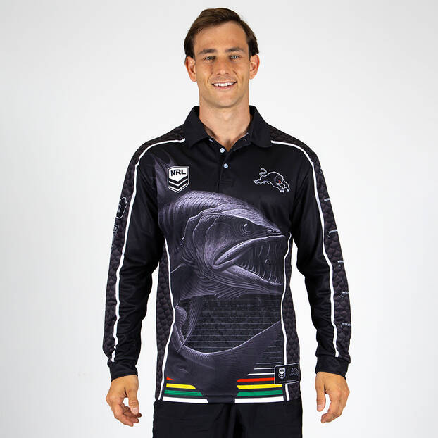 NRL Penrith Panthers 2025 Barracuda Fishing Shirt