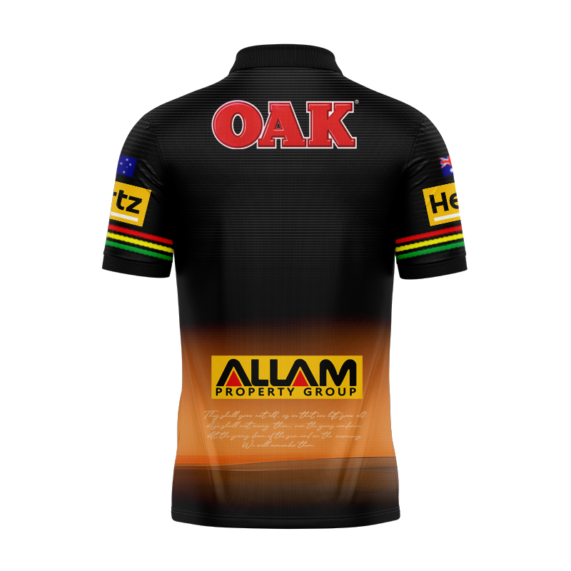 NRL Penrith Panthers 2025 ANZAC Polo Shirt