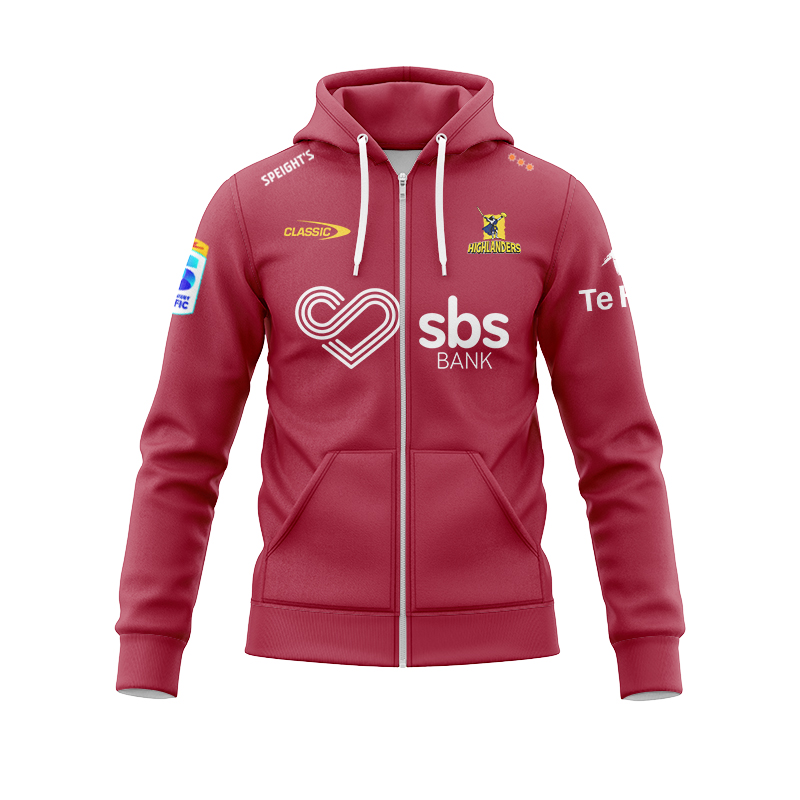 Otago Highlanders Super Rugby 2025 Away Zipper Hoodie