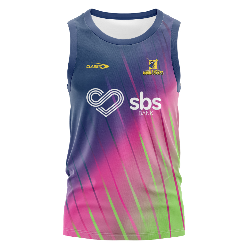 Otago Highlanders Super Rugby 2025 Training Singlet
