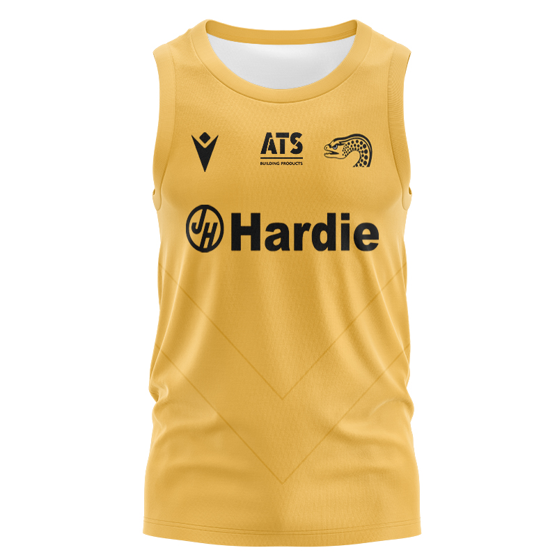 NRL Parramatta Eels 2025 Yellow Training Singlet