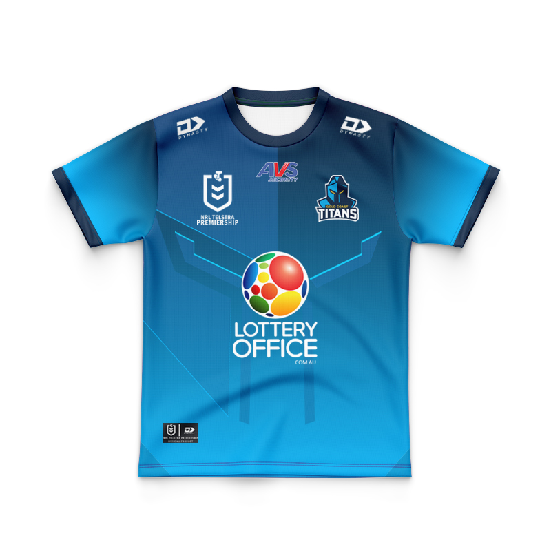Kid's NRL Gold Coast Titans 2025 Home Jersey
