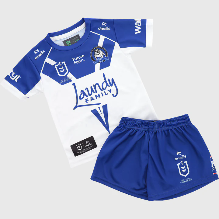 Kid's NRL Canterbury-Bankstown Bulldogs 2025 Home Jersey+Shorts