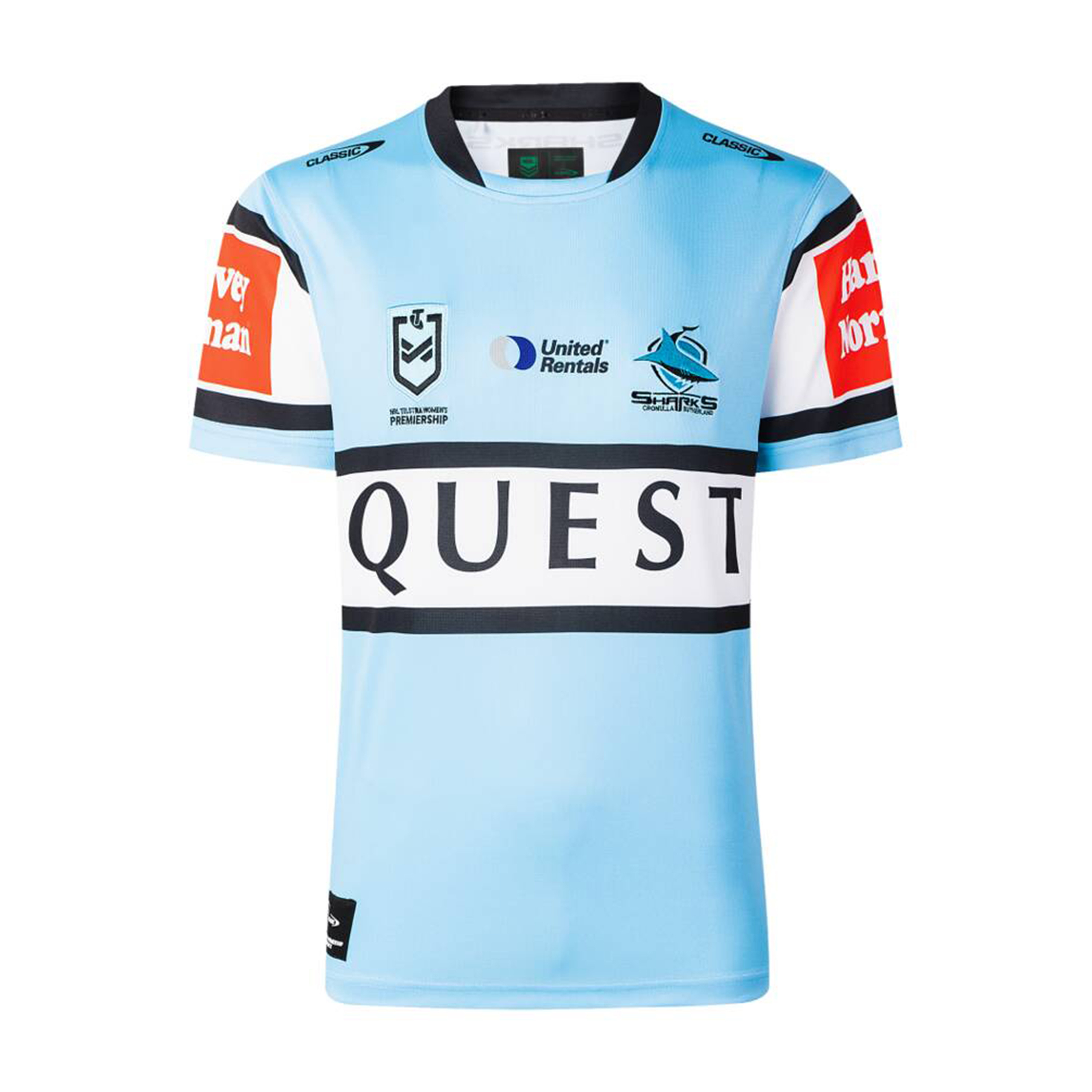 NRL Cronulla-Sutherland Sharks 2025 NRLW Home Jersey