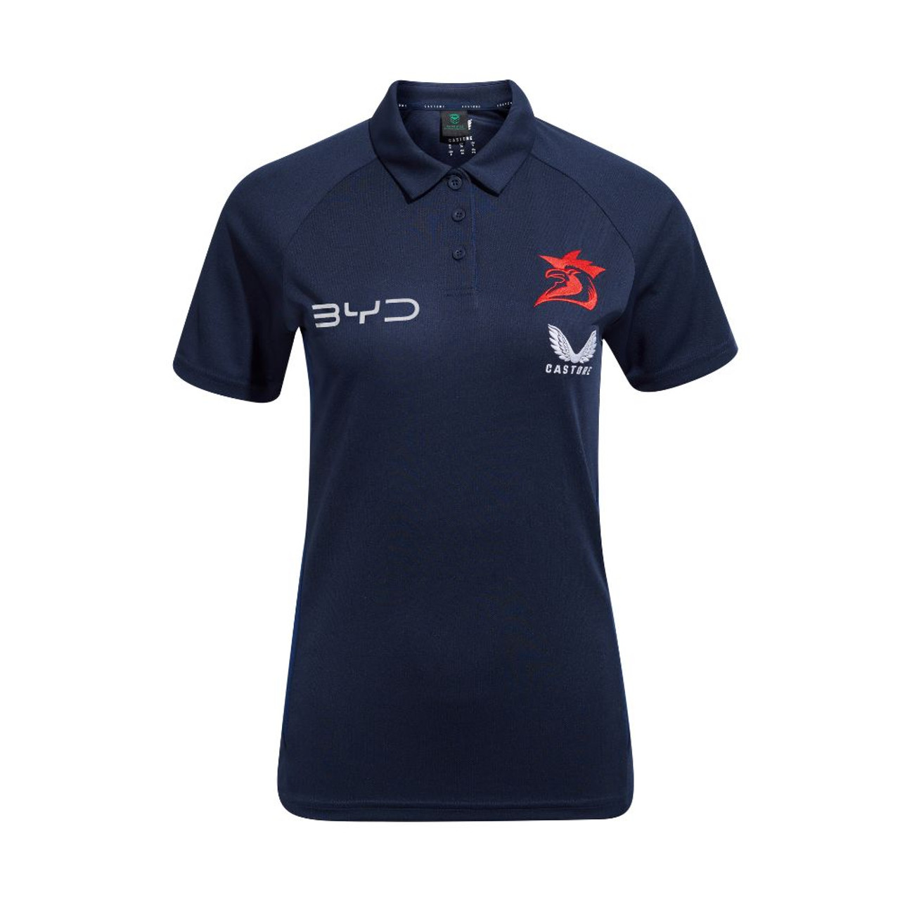 Women's NRL Sydney Roosters 2025 Castore Players Polo Shirt