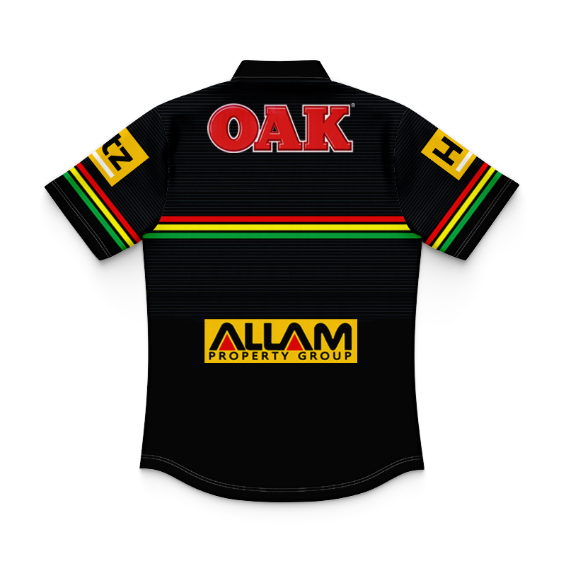 Kid's NRL Penrith Panthers 2025 Home Polo Shirt