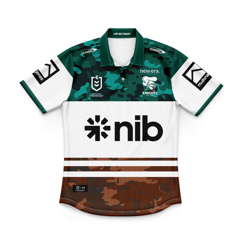 Kid's NRL Newcastle Knights 2025 ANZAC Polo Shirt