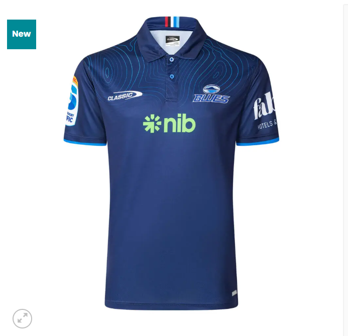 Auckland Blues Super Rugby 2025 Training Polo Shirt