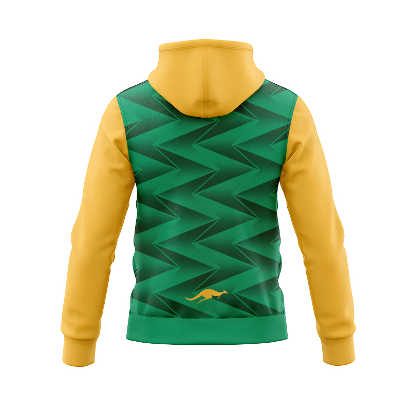 Australia Kangaroos 2024 Green Pro Training Zipper Hoodie