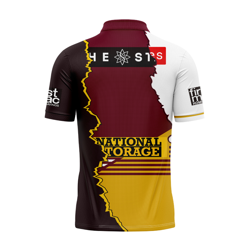 NRL Brisbane Broncos 2024 Mix Polo Shirt