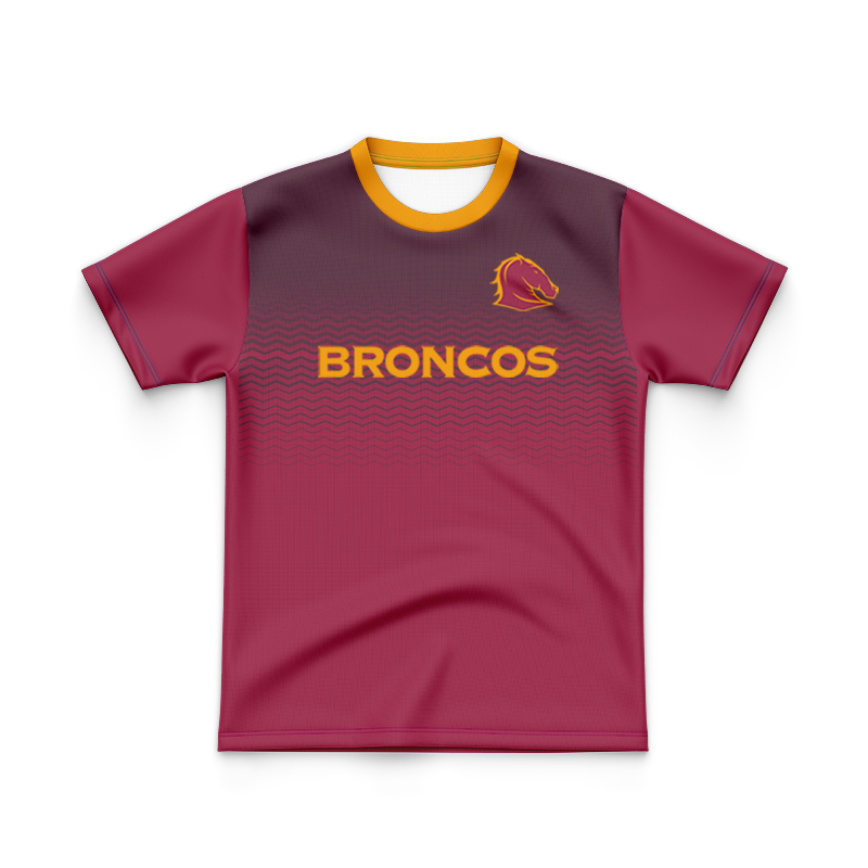 Kid's NRL Brisbane Broncos 2025 Training Jersey