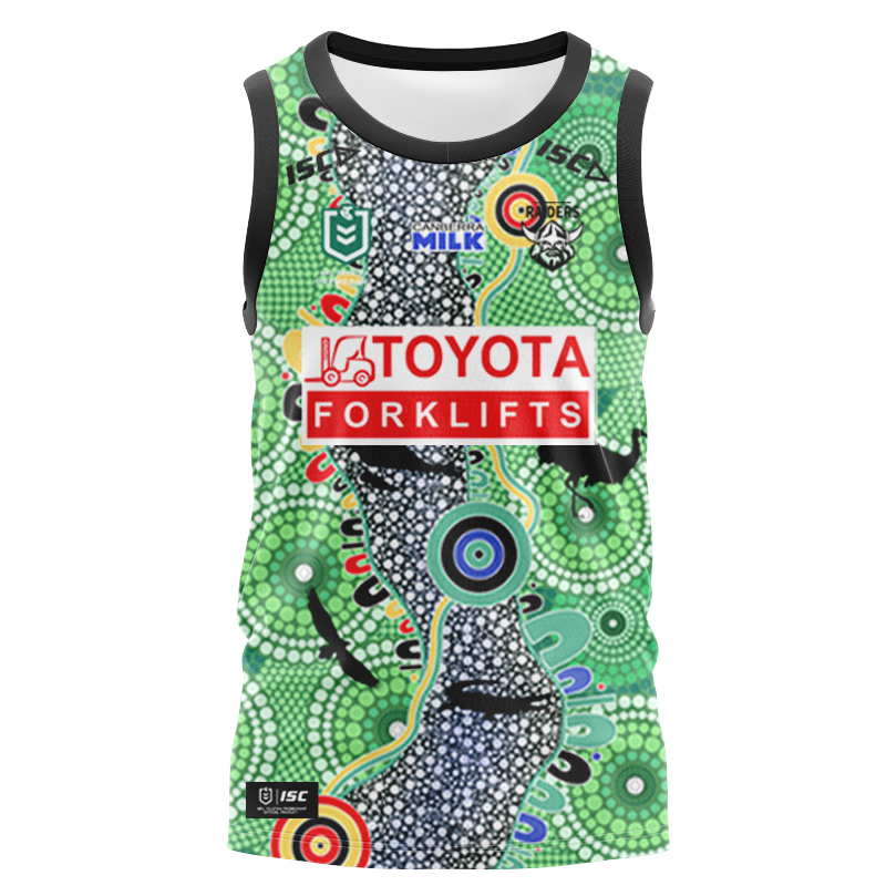 NRL Canberra Raiders 2024 Indigenous Singlet