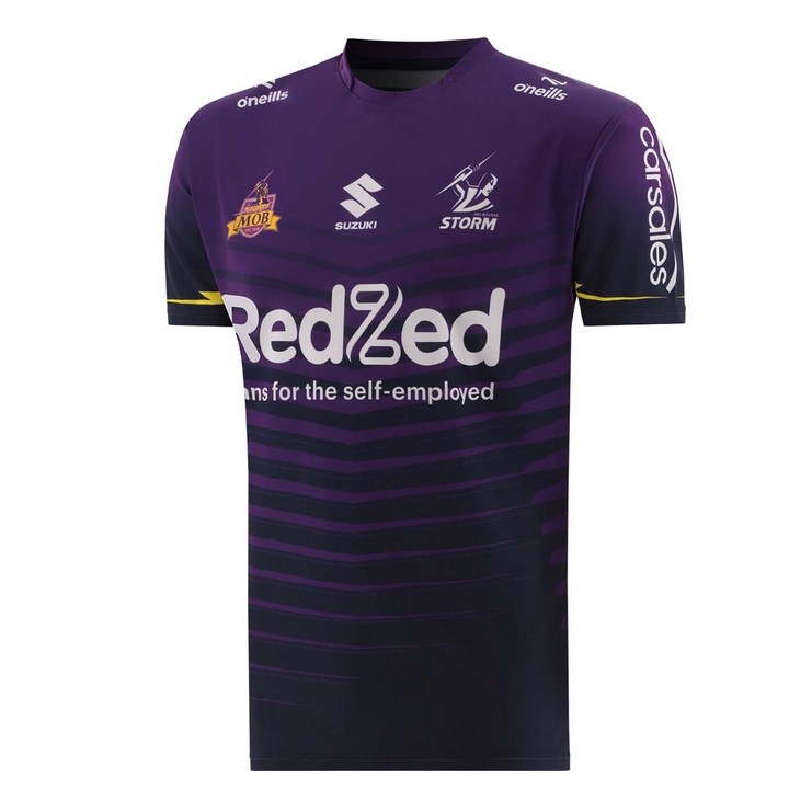 NRL Melbourne Storm 2025 Purple Warm Up Jersey