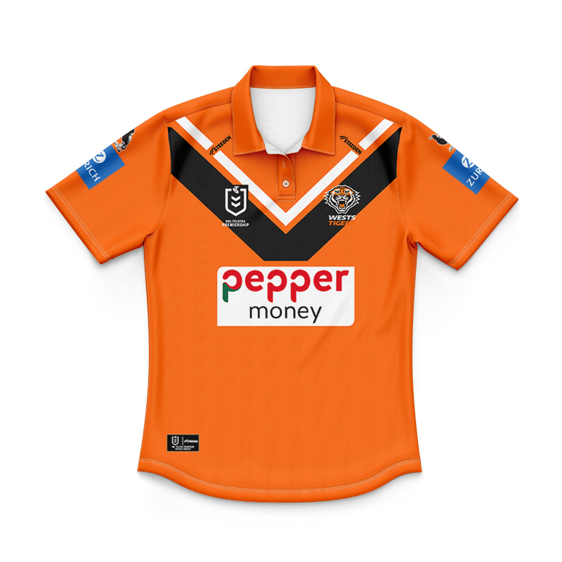 Kid's NRL Wests Tigers 2025 Away Polo Shirt