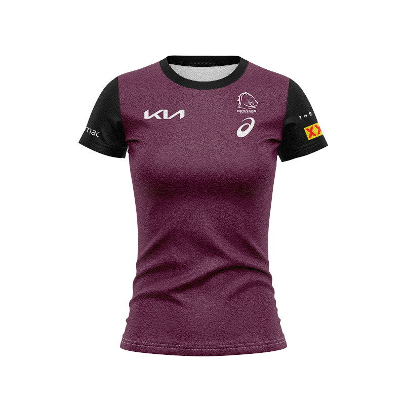 Women's NRL Brisbane Broncos 2024 Maroon Training Jersey