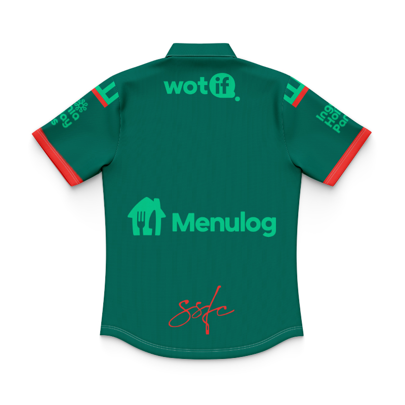 Kid's NRL South Sydney Rabbitohs 2025 Warm Up Polo Shirt