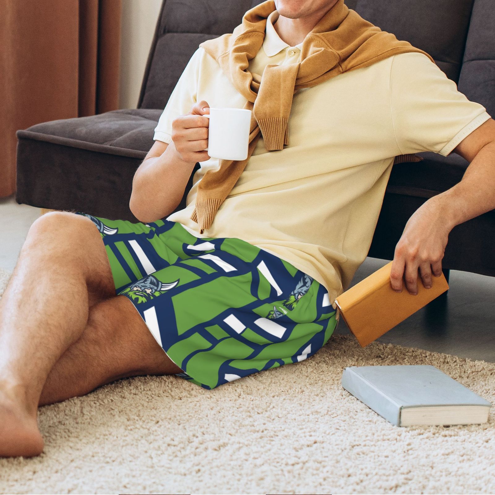 Canberra Raiders Men's Short Pajama Pants SPP3142
