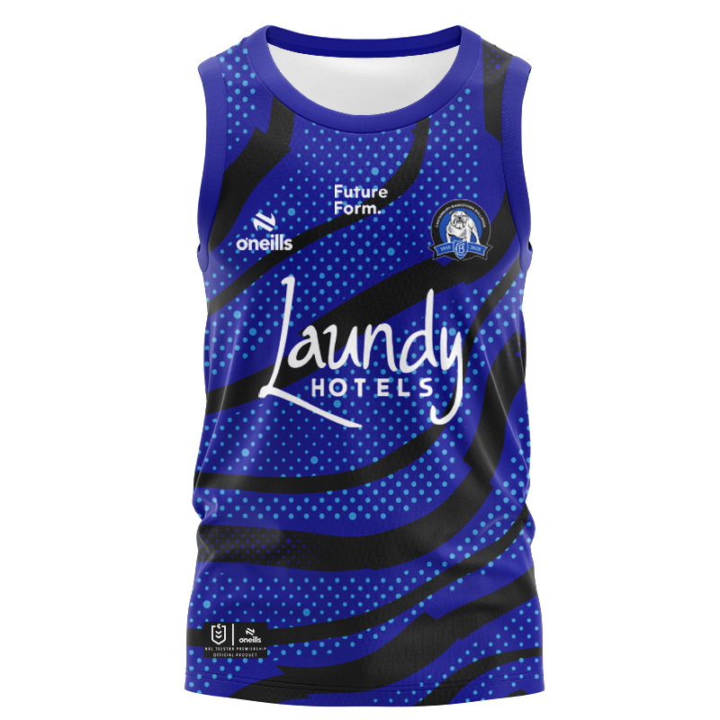 NRL Canterbury-Bankstown Bulldogs 2025 Blue Training Singlet