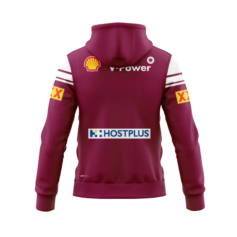 NRL QLD Maroons 2025 Away Zipper Hoodie